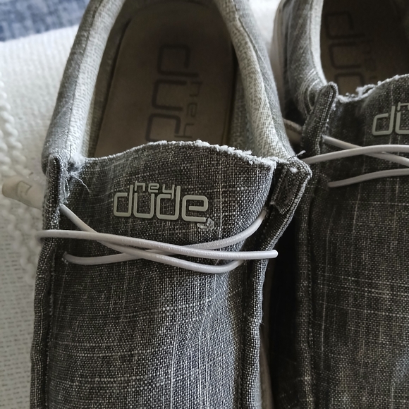 Hey Dude Wally Ash Crosshatch Size 13 Men's Slip On Shoes - Picture 4 of 14